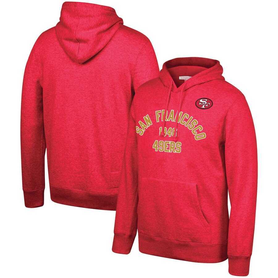 San Francisco 49ers Mitchell & Ness Team History Pullover Hoodie Scarlet,We sell and wholesale San Francisco 49ers Mitchell & Ness Team History Pullover Hoodie Scarlet on line form chian!